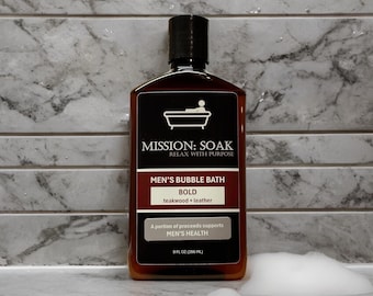 Men's Bubble Bath - Teakwood + Leather