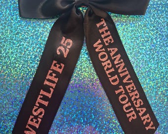 Westlife The Anniversary World Tour Glitter Hair Bow
