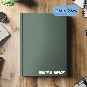 Journal personnalisé pour homme, journal cartonné personnalisé, cadeau de journal pour fixer des objectifs pour homme, cadeau pour ami