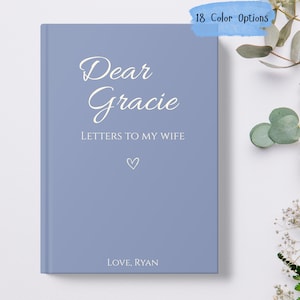 Journal de lettres d'amour personnalisé pour femme, livre souvenir d'anniversaire romantique