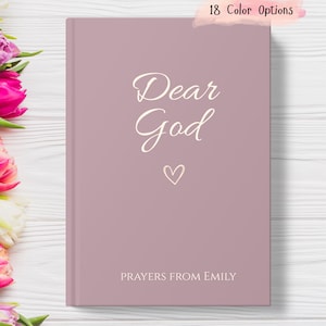 Diario de oración personalizado para mujeres, cuaderno de cartas a Dios, diario devocional "Ora sin cesar", regalo para mamá, esposa o amiga.