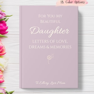 Diario "Cartas a mi hija", un hermoso diario para el legado de mi hija, un libro de recuerdos personalizado, un regalo de mamá.