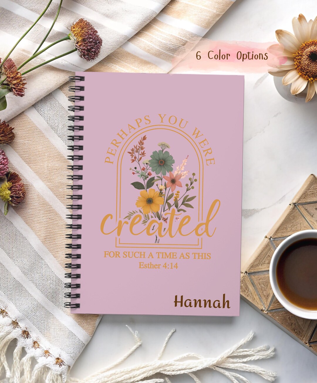 Personalized Bible Study Journal, Spiral Sermon Notebook, Prayer ...
