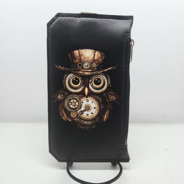 Steam punk owl purse pal wallet