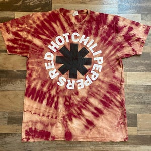 Red hot chili peppers shirt tie dye - Etsy 日本