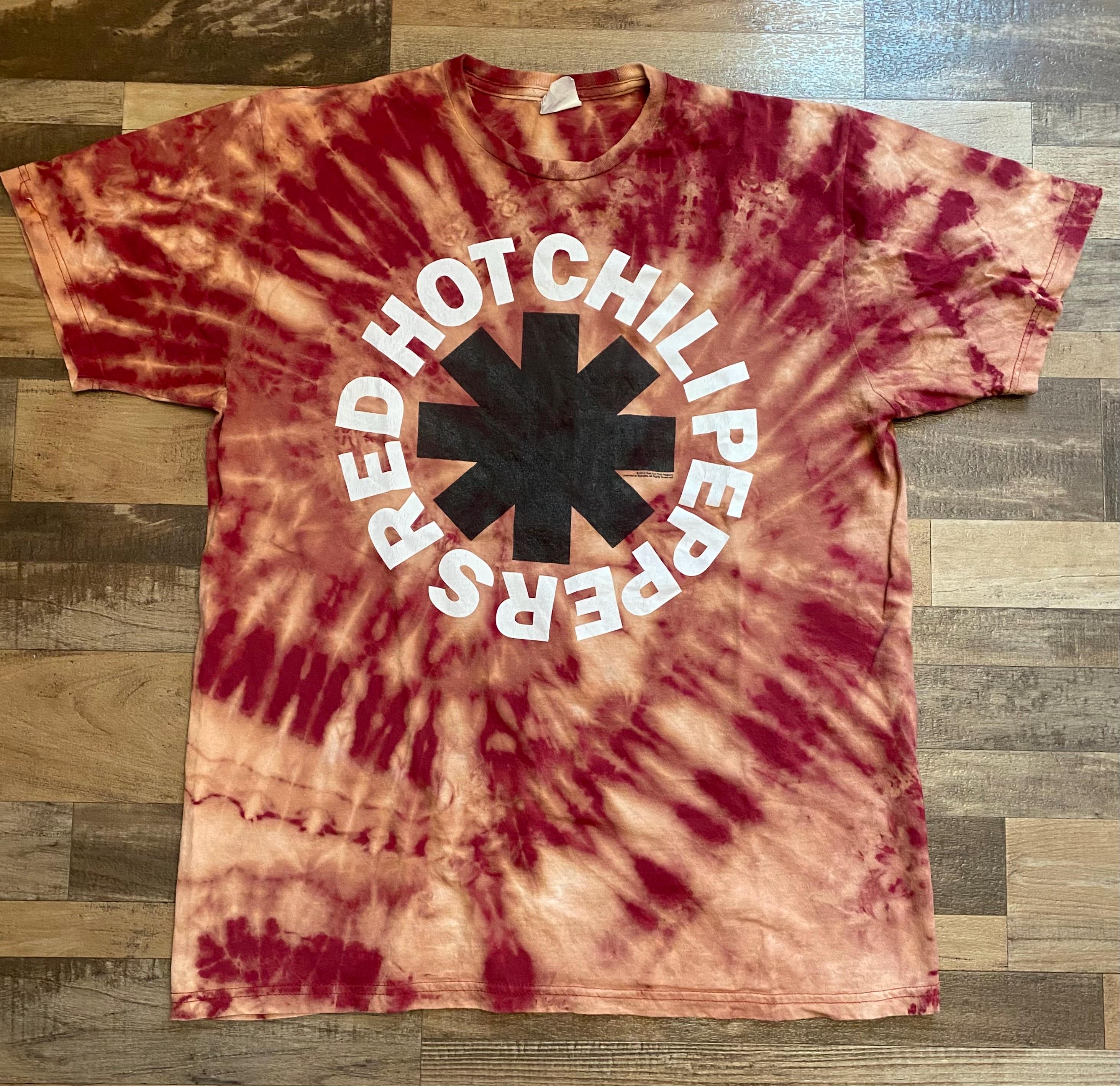 RED HOT CHILI PEPPERS タイダイレッチリ Tシャツ　サイズL protocol バンド tシャツ レッチリ レッドホットチリペッパーズ RED