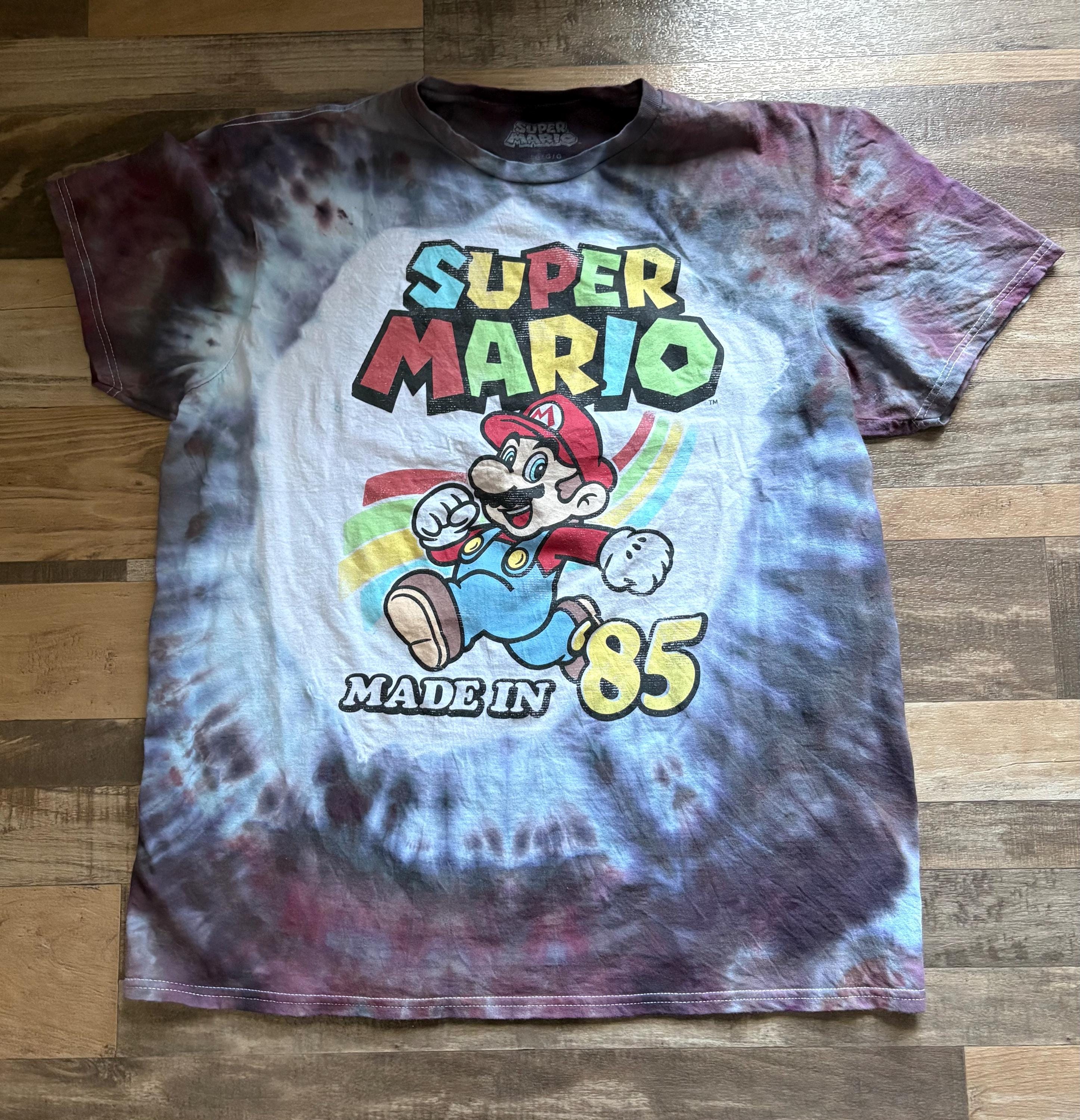 super mario tie dye shirt