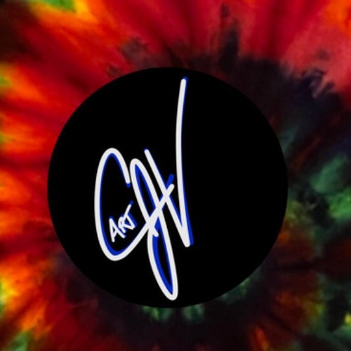 T-shirt KISS 'Rock & Roll All Night' Tie Dye - Liquid Blue - Neuf Sans Étiquettes