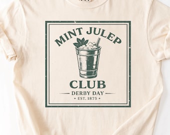 Kentucky Derby-skjorta, Mint Julep-klubbskjorta, Derby-outfit, Southern Preppy-skjorta, Hästkapplöpning-t-shirt, Derby-festskjorta