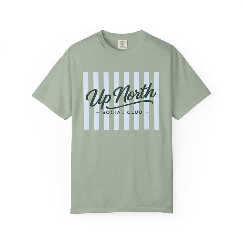 Up North Social Club Shirt, Comfort Colors Tee, Lake Weekend Shirt, Midwest Lake Shirt, Summer Vacation Shirt, Preppy Graphic Tee Women Bay