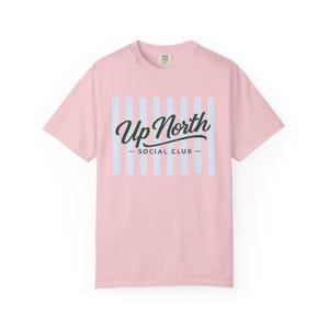 Up North Social Club Shirt, Comfort Colors Tee, Lake Weekend Shirt, Midwest Lake Shirt, Summer Vacation Shirt, Preppy Graphic Tee Women Blossom