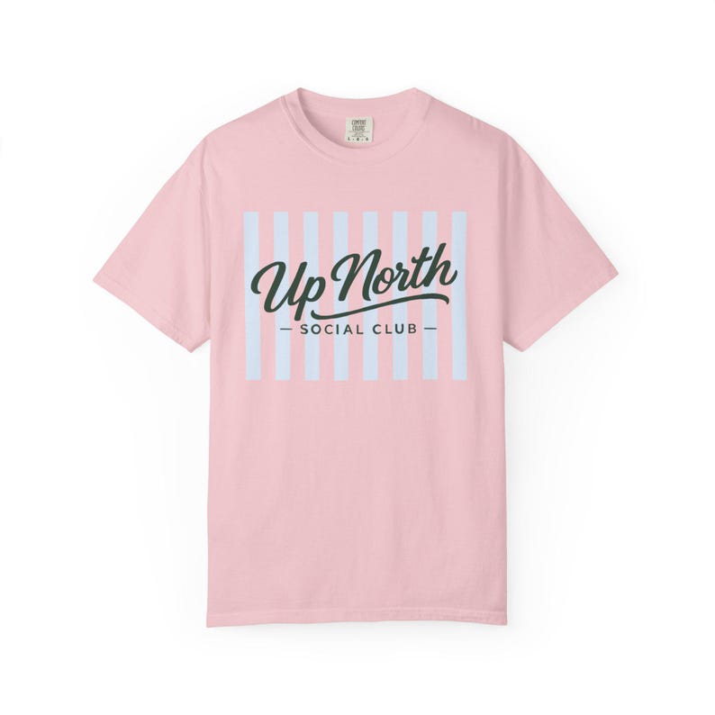 Up North Social Club Shirt, Comfort Colors Tee, Lake Weekend Shirt, Midwest Lake Shirt, Summer Vacation Shirt, Preppy Graphic Tee Women Blossom