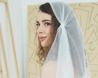 Juliet Cap English net wedding veil, vintage style
