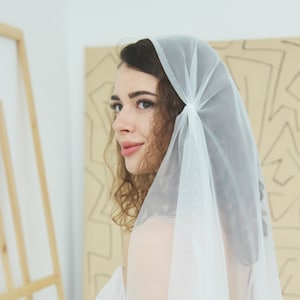 Juliet Cap en voile de mariée en filet anglais, style vintage