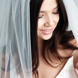 Ivory wedding veil, Cathedral veil, Bridal veil, Chapel veil, White veil, Long wedding veil image 4