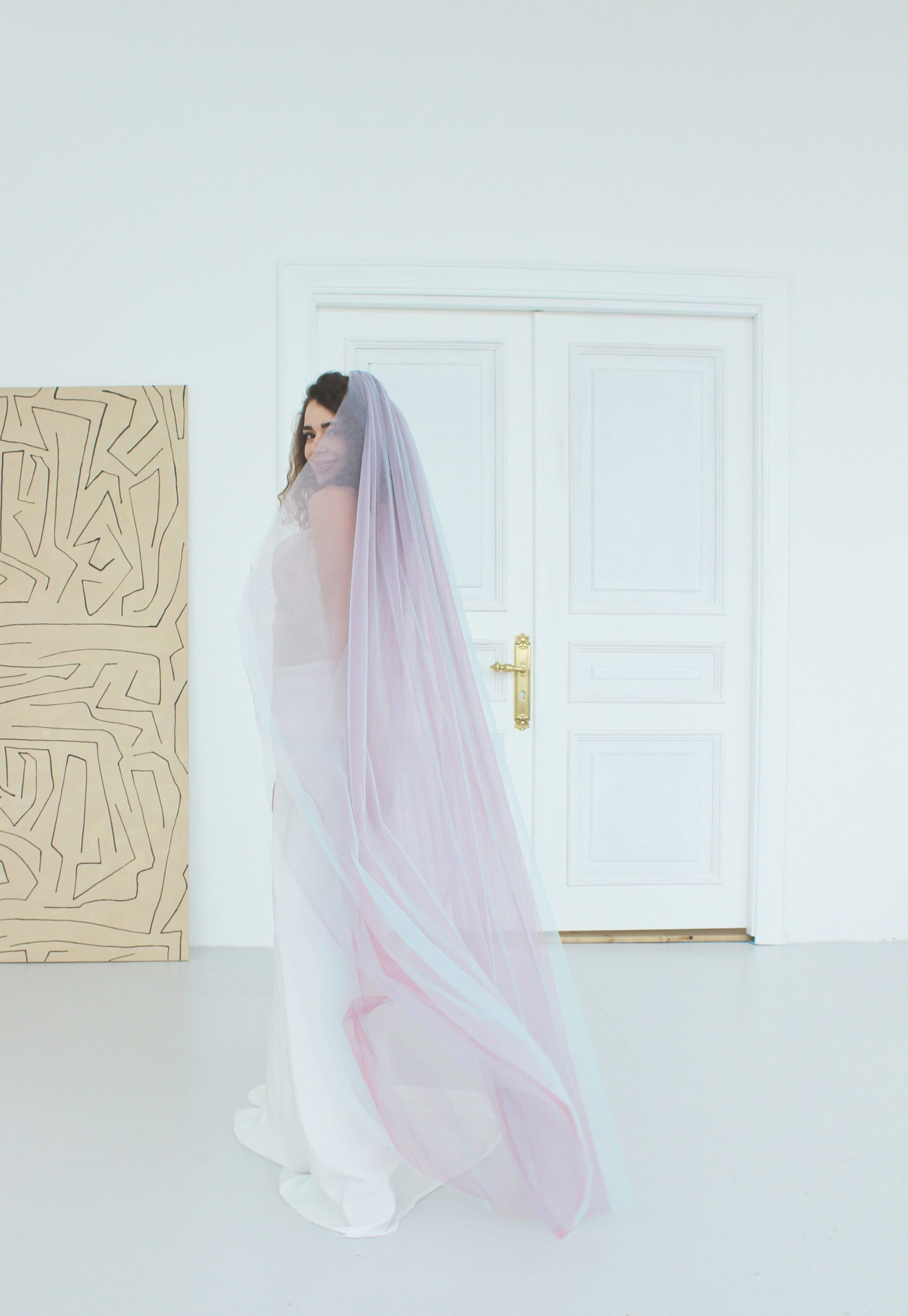 Unicorn veil – Iridescent Fairycore bridal veil