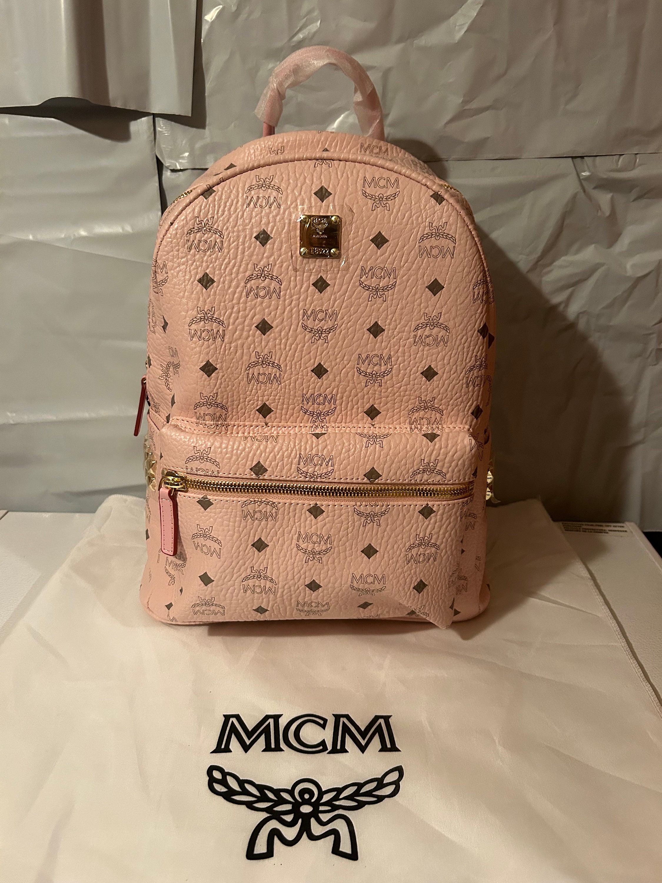 MCM Backpack Small Pink AUTHENTIC ORIGINAL