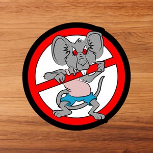 No Rats Hardhat Sticker 100% Vinyl Hard Hats Union Decals, Toolbox Decals, Water