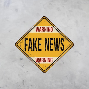 Fake News Hardhat Toolbox Sticker 100% Vinyl Hard Hat, Toolbox, Water Bottle