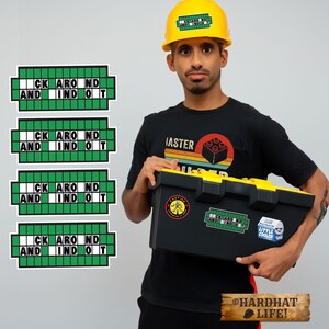 FAFO Game Show Puzzle Hard Hat Sticker | Durable Vinyl Decal | Funny Work Sticker, Perfect Gift For Him, Gift Her, Father's Day Gifts Work