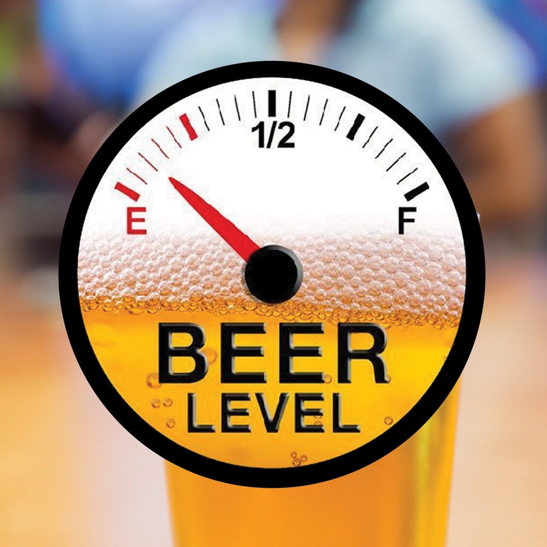 Beer Level Empty Hard Hat Sticker 100% Vinyl Toolbox Decals, Water ...