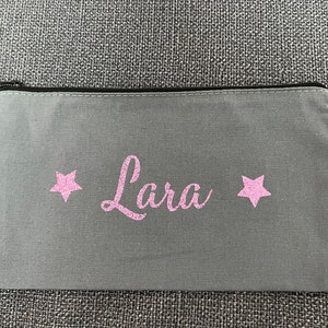 Fabric cosmetic bag Grau