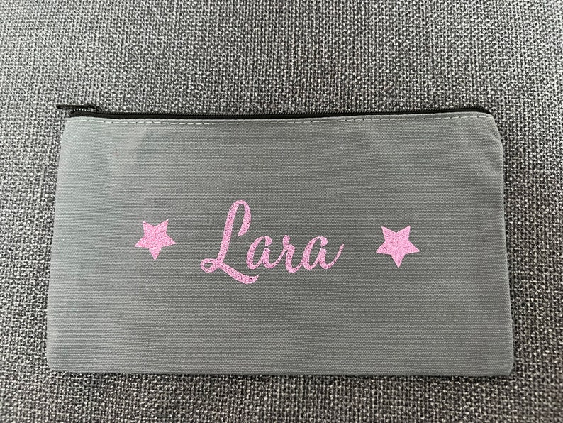 Fabric cosmetic bag Grau