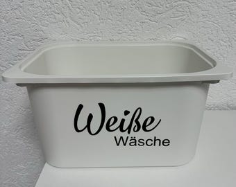 Aufkleber für Wäscheboxen
