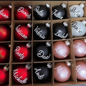 Christmas balls with personalization