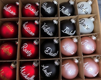 Weihnachtskugeln mit Personalisierung & Geschenkverpackung