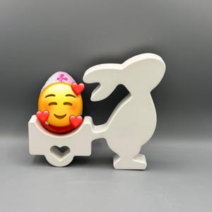 Hase mit Schubkarre Keraflott/Ostern/Gastgeschenk