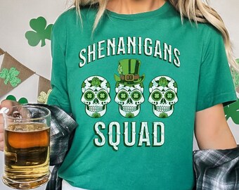 Shenanigans Shirt, St Pattys Day Shirt, St Patricks Day Shirt, St Patricks Day Gift, Irish Shirt Men Women, Shenanigans Squad, Shamrock Tee