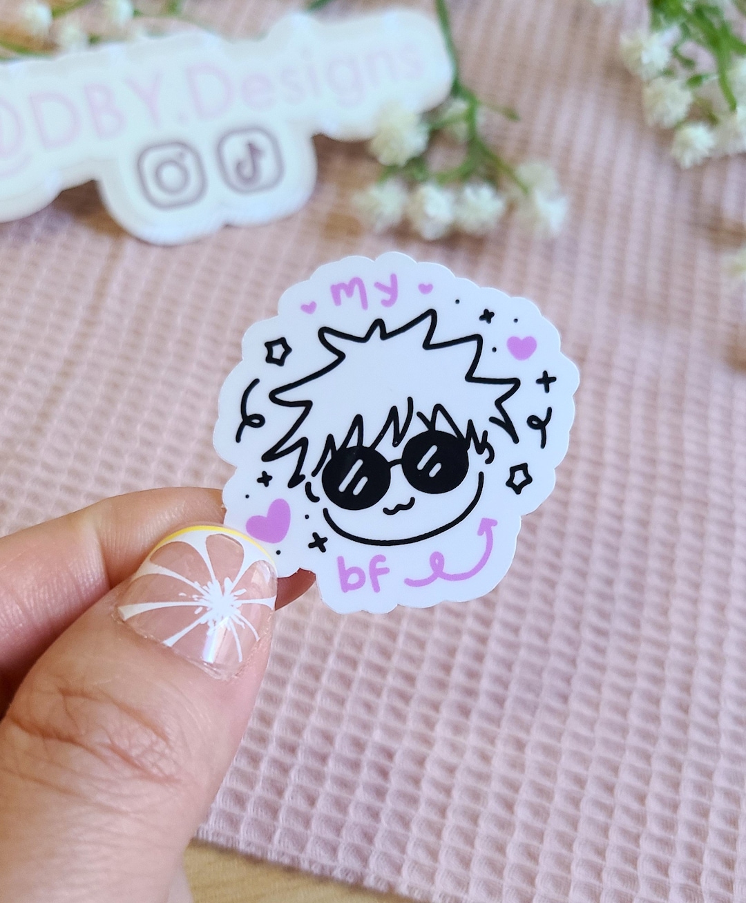 My Anime Boyfriend Sticker, Kawaii Stickers, Anime Stickers, Vinyl ...