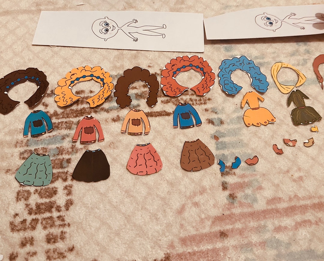 Printable Dolls Dressing Dolls Clothes Etsy