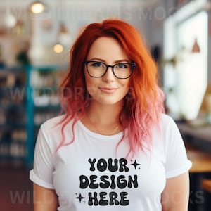 Teacher T-Shirt Mockup, Bella Canvas 3001 Mockup White, Back To School Mockup, Classroom Mockup, Teacher Mockup, School Mockup