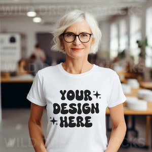 Teacher T-Shirt Mockup, Bella Canvas 3001 Mockup White, Back To School Mockup, Classroom Mockup, Teacher Mockup, School Mockup