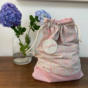 Drawstring Bag - Liberty of London & Corduroy