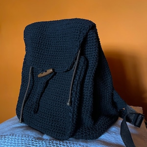 Crochet backpack