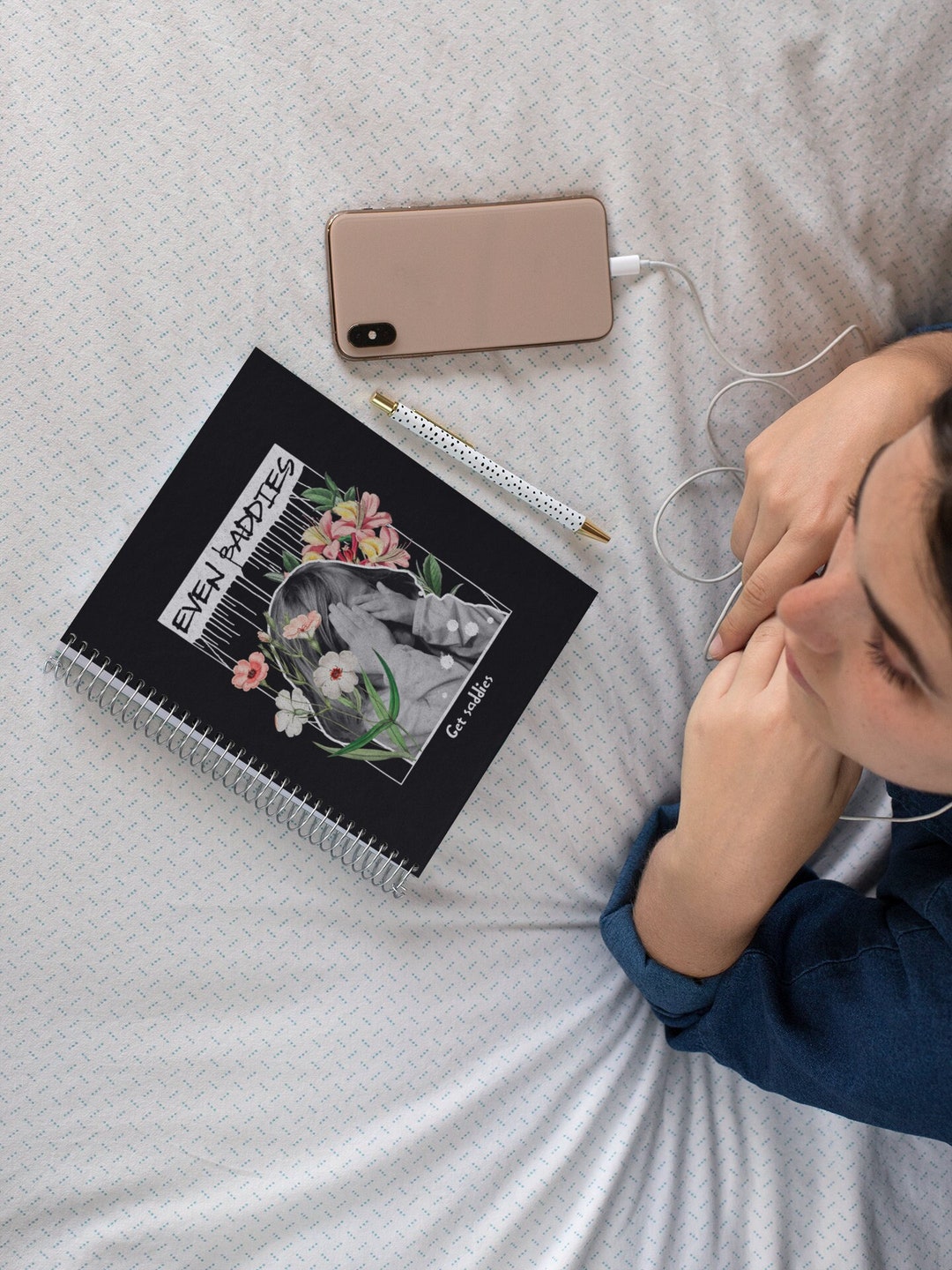 Even Baddies Get Saddies Spiral Notebook, Neurospicy Notebook, Adult ...