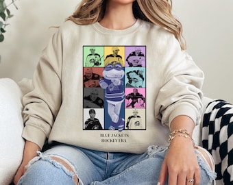 Sudadera personalizable de los Columbus Blue Jackets, camiseta de los NHL de los Blue Jackets, camiseta de hockey de Columbus, ropa de los Blue Jackets, regalo para fanáticos del hockey