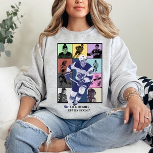 jack hughes Sweatshirt NJ devils fan gift ice hockey fan