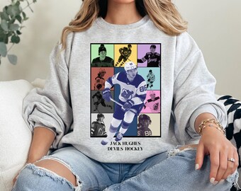 jack hughes Sweatshirt NJ devils fan gift ice hockey fan