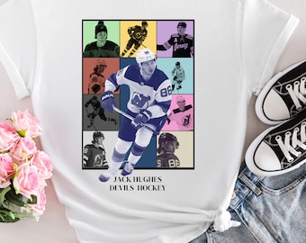 Jack Hughes T-Shirt New Jersey Devils nhl hockey fan gift