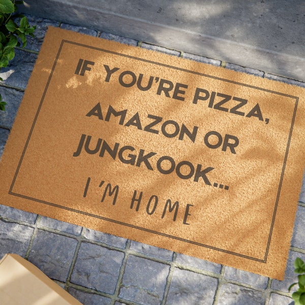 Aangepaste deurmat - Kpop Fan Gift - Bts Jungkook - Bts Fan Gift - Stray Kids - Namjoon - BTS Gifts - Kpop Gifts - BTS Merch - Merch BTS