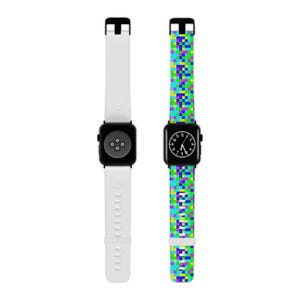 Pixel - Watch Band for Apple Watch, Colorful Silicone Strap for Stylish Accessories, Unique Gift for Him/Her, Casual Wear, Fitness