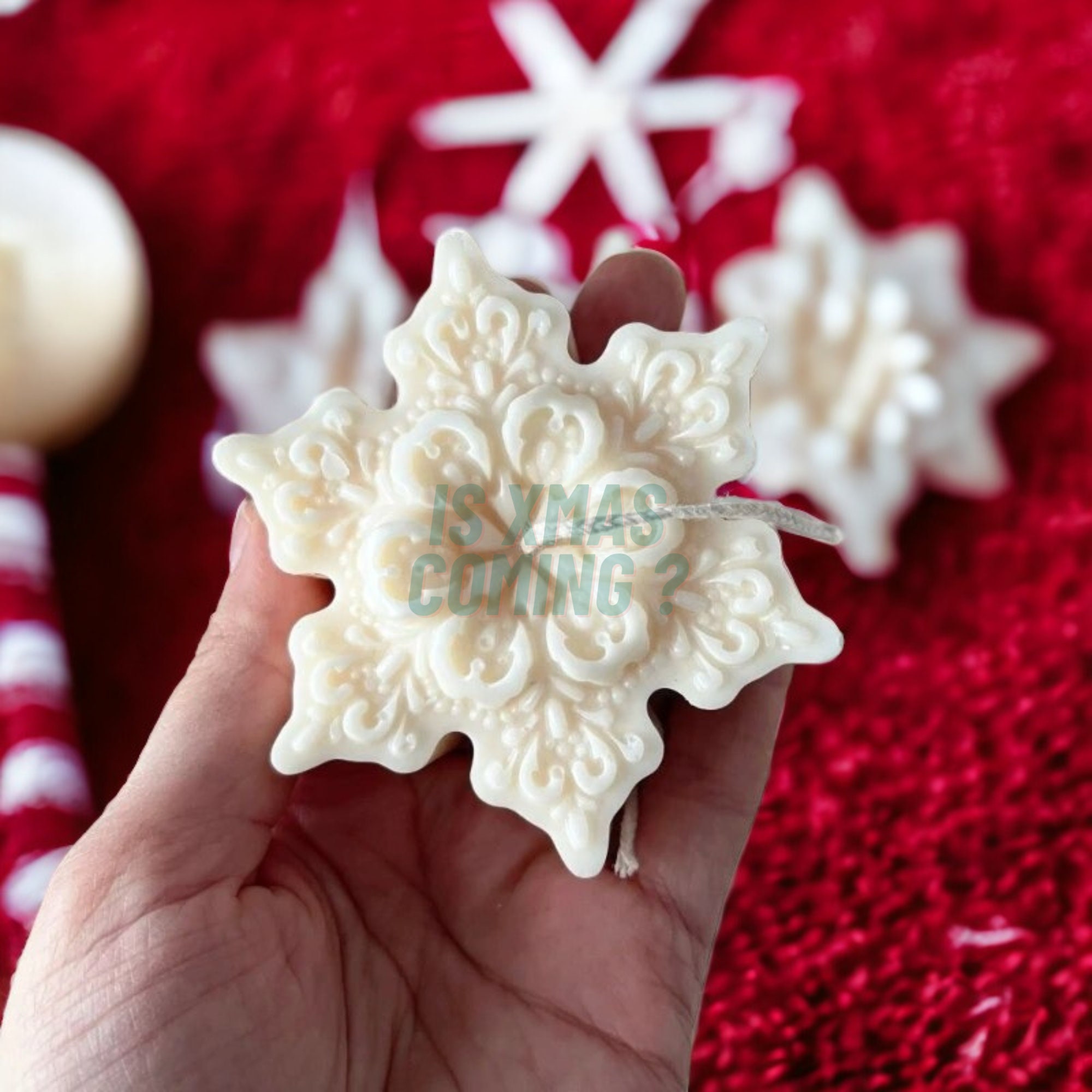  MoldFun Christmas Snowflake Shaped Silicone Mold for Chocolate  Candy Wax Melts Soap Oreo Candle Resin Clay Soap Gum Paste Fondant Cake  Decorating Tools