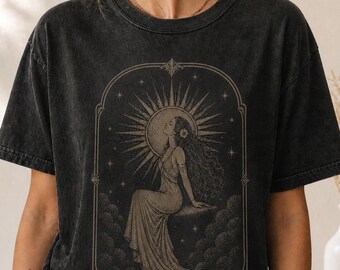 Sun Goddess Shirt Vintage Celestial Graphic Tee