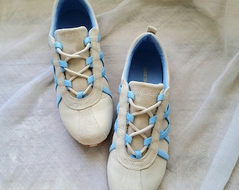 Diesel rare vintage y2k deadstock tech rave leather sneakers