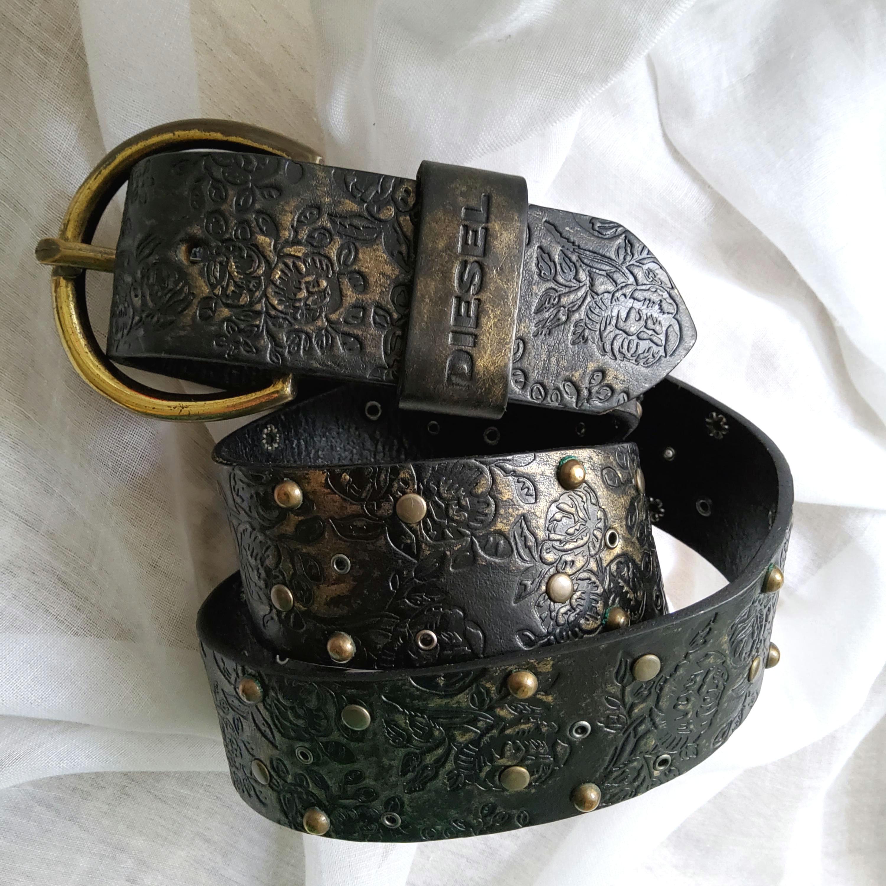 Studded Diesel Belt - Etsy