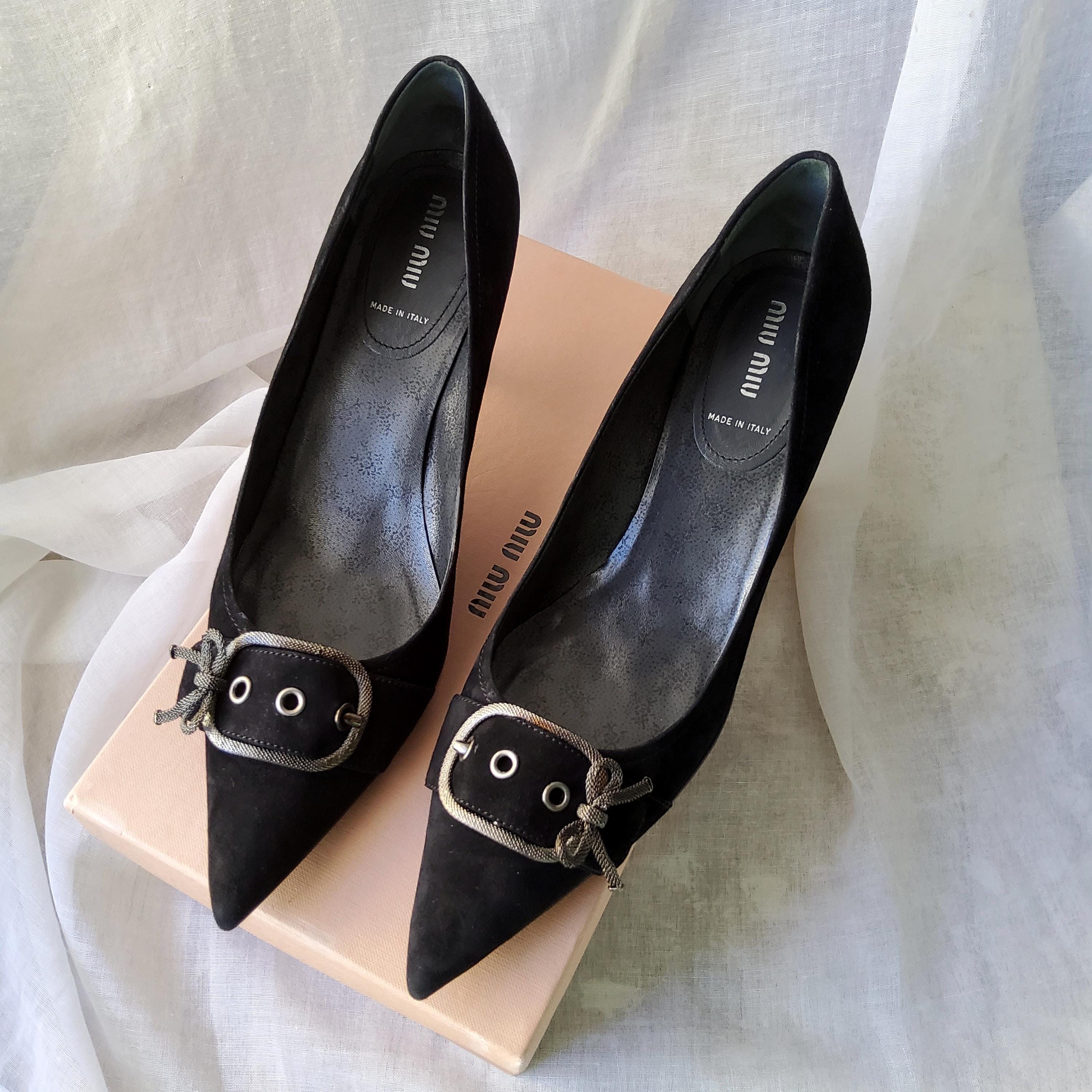 Miu Miu Bow Heels - Etsy UK